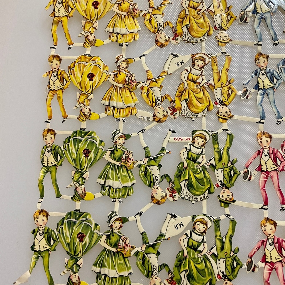 Vintage Made in England Paper Dolls